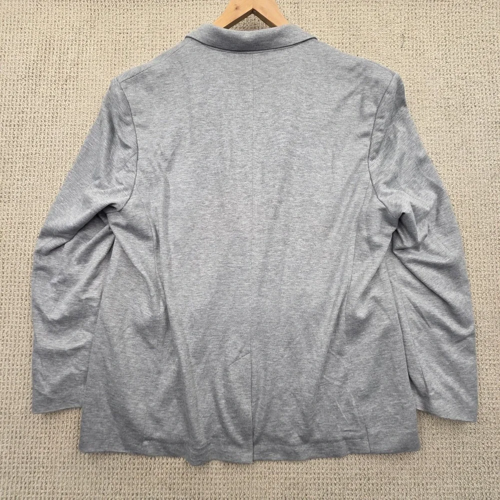 AT&T Blazer Jacket‎ Knit Men's XXL 2XL Gray Embroidered Logo Employee Workwear